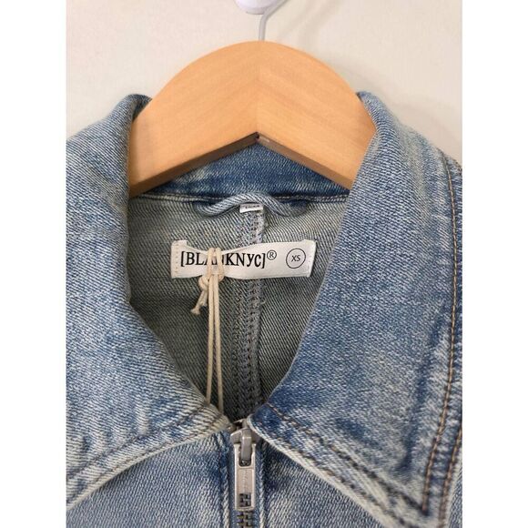 BLANKNYC The Smooth‎ Talker Dress Size XS Denim Bonded Dress NWT - Picture 8 of 11